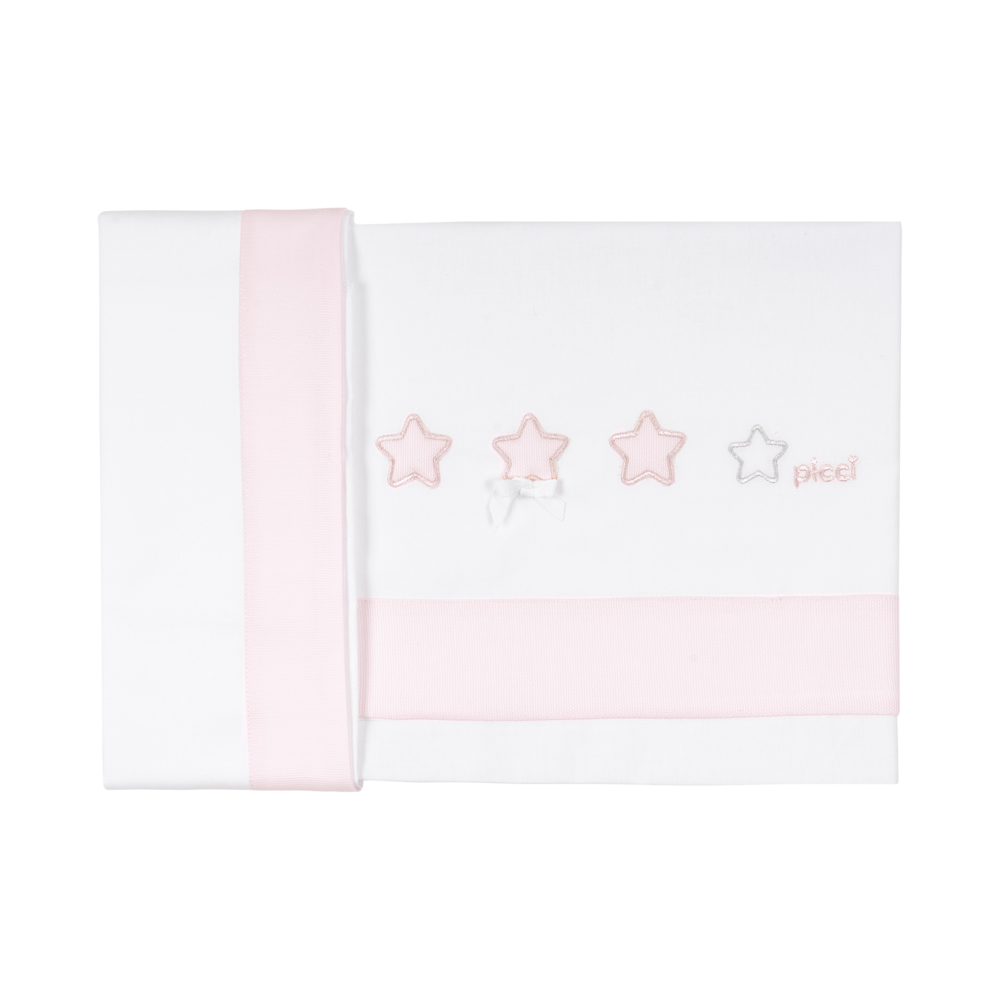 Set lenzuolino letto 3 pz. Dream (Lenzuolo sopra cm 120x165 + Coprimaterasso angolato cm 65x126 + Federa cm 40x60) - Rosa
