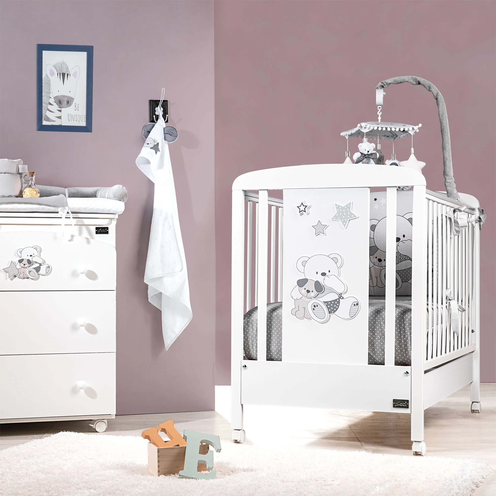 Set piumetto letto stampato Valdo - immagine 3
