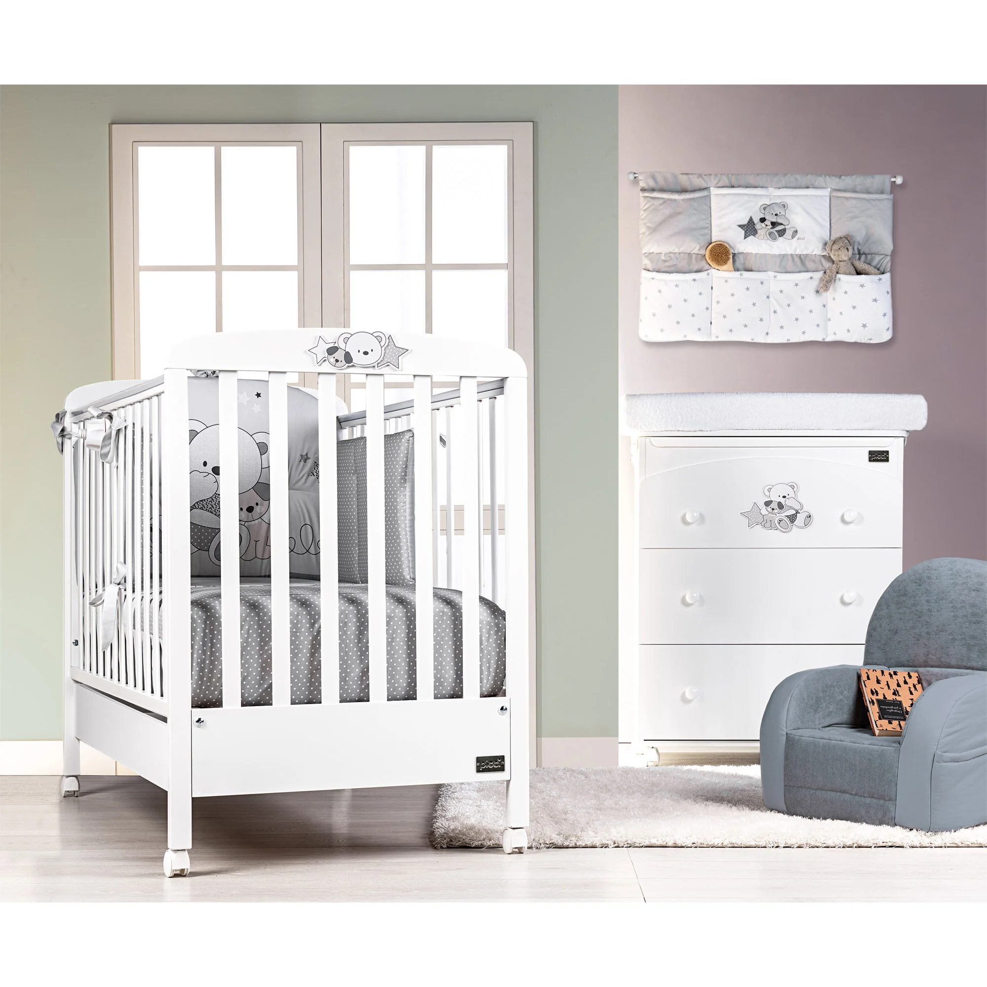 Set piumetto letto stampato Valdo - immagine 4