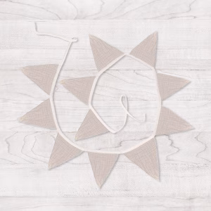 Bandierine decorative colore neutro