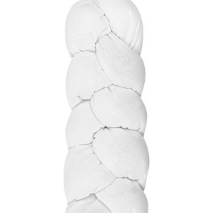 Protezione riduttore treccia a 3 intrecci in jersey cm 215 x 25 - Bianco
