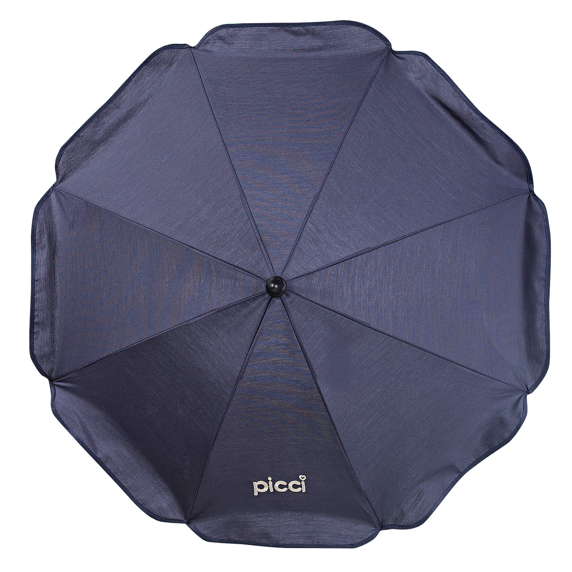 Ombrellino per passeggino doppio snodo tinta unita - Blu Navy
