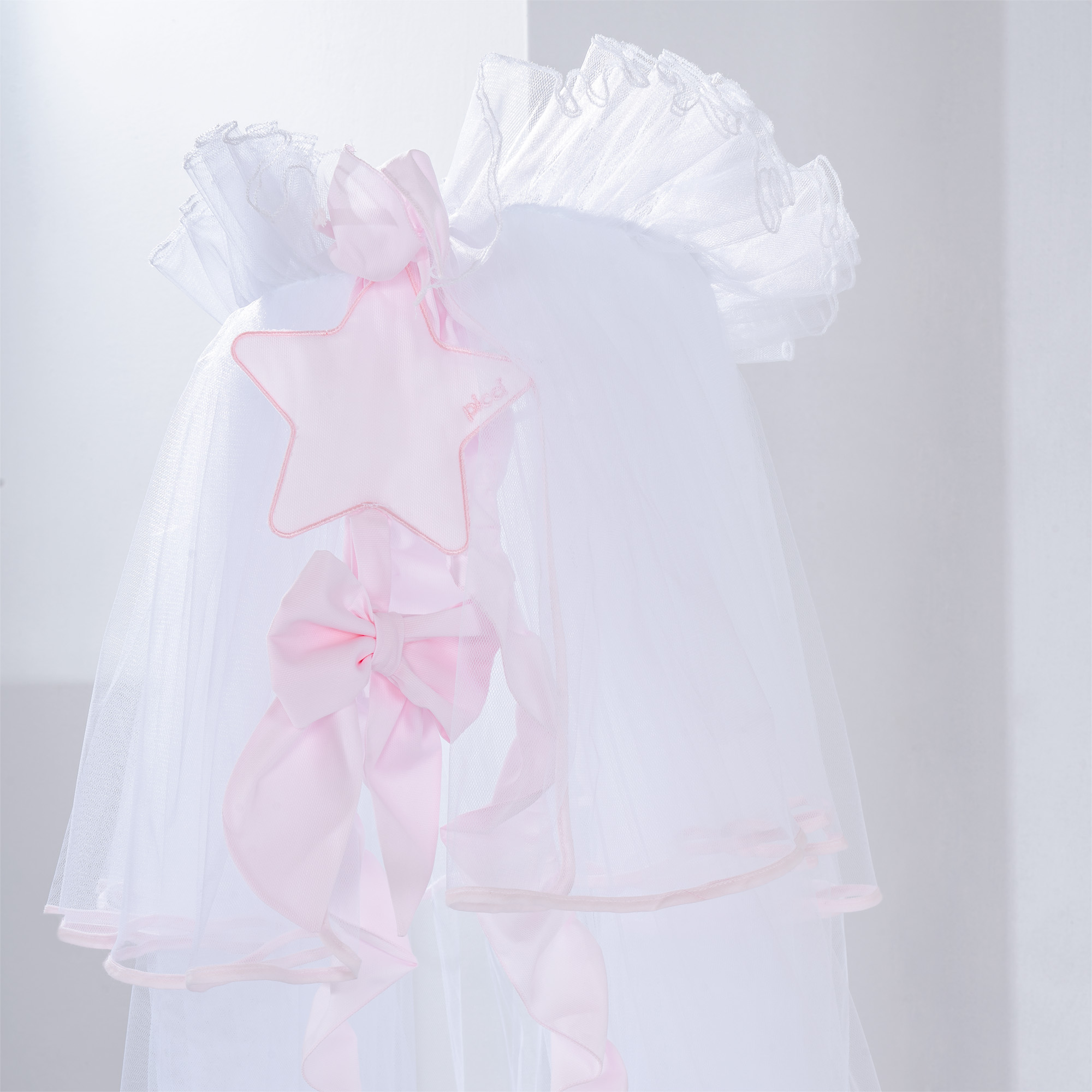 Zanzariera per letto con asta Dream - Rosa