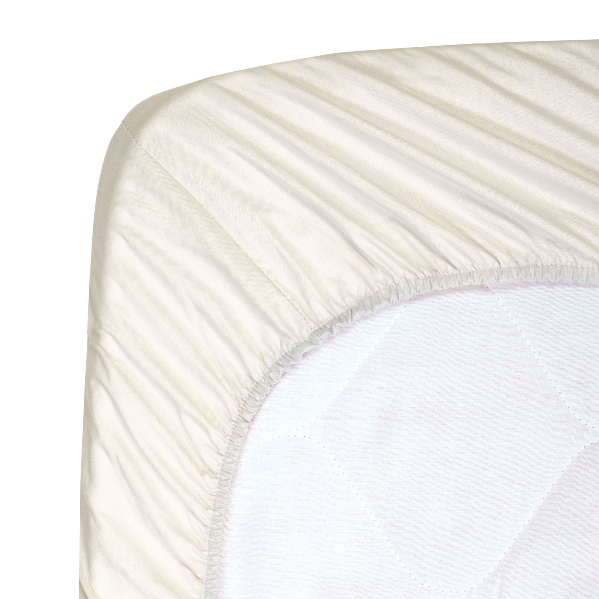 Coprimaterasso angolato per lettino in cotone - Latte