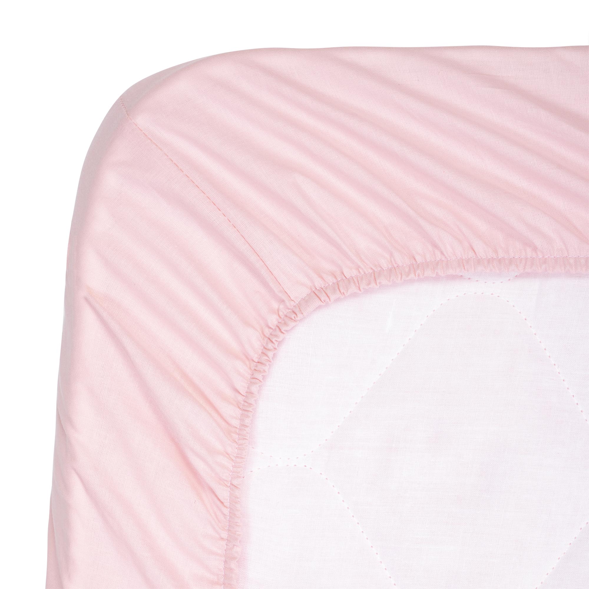 Coprimaterasso angolato per letto in cotone cm 140x70 - Rosa