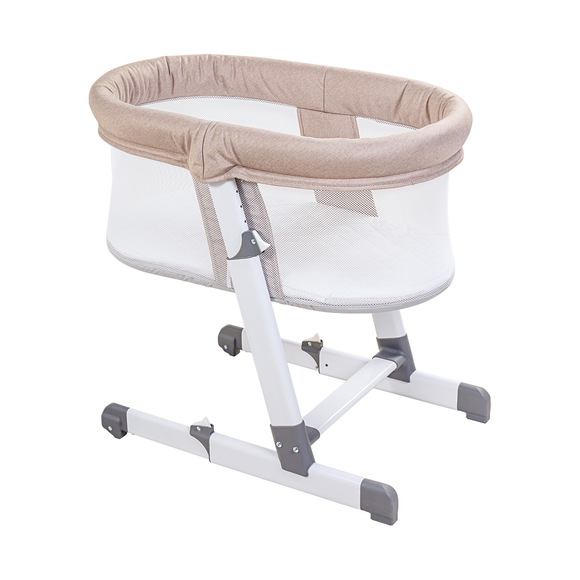Culla regolabile MiniPi completa di materasso e borsa - Beige