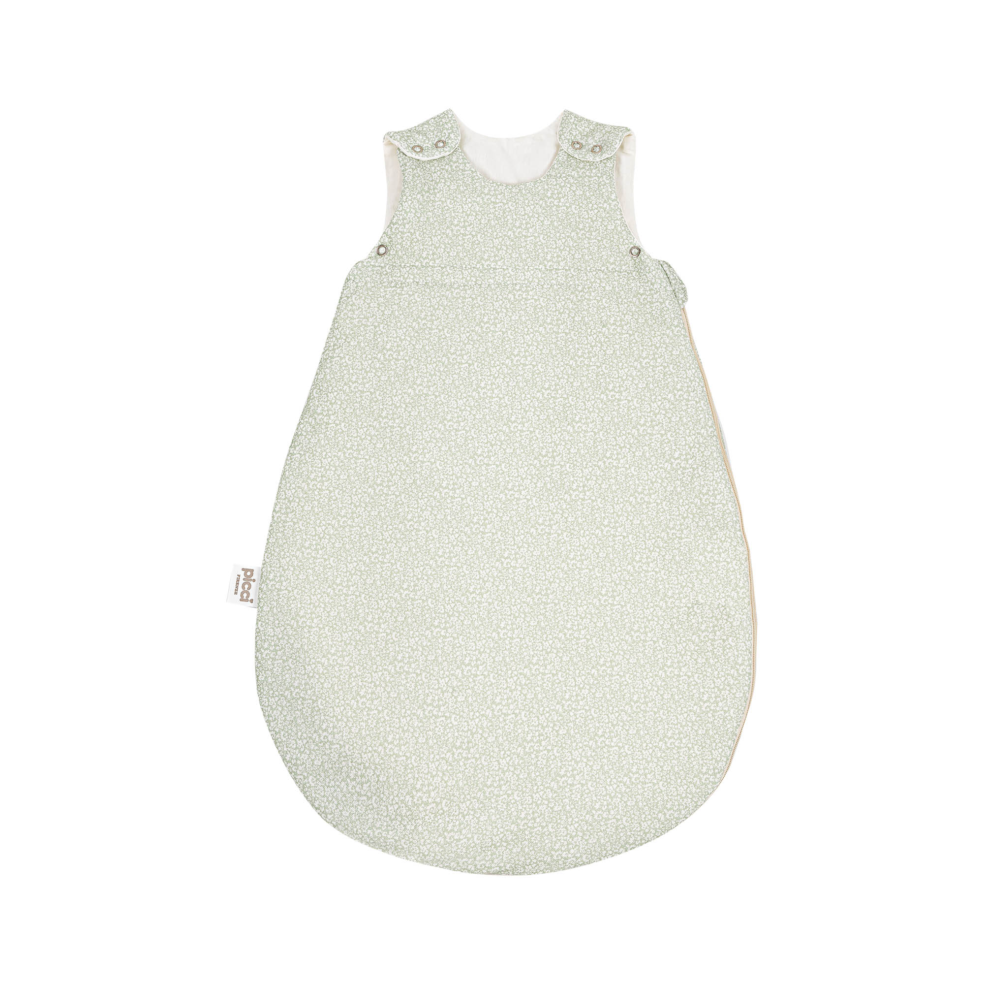 Sacco notte Small in cotone waffle 0-6 mesi - Menta