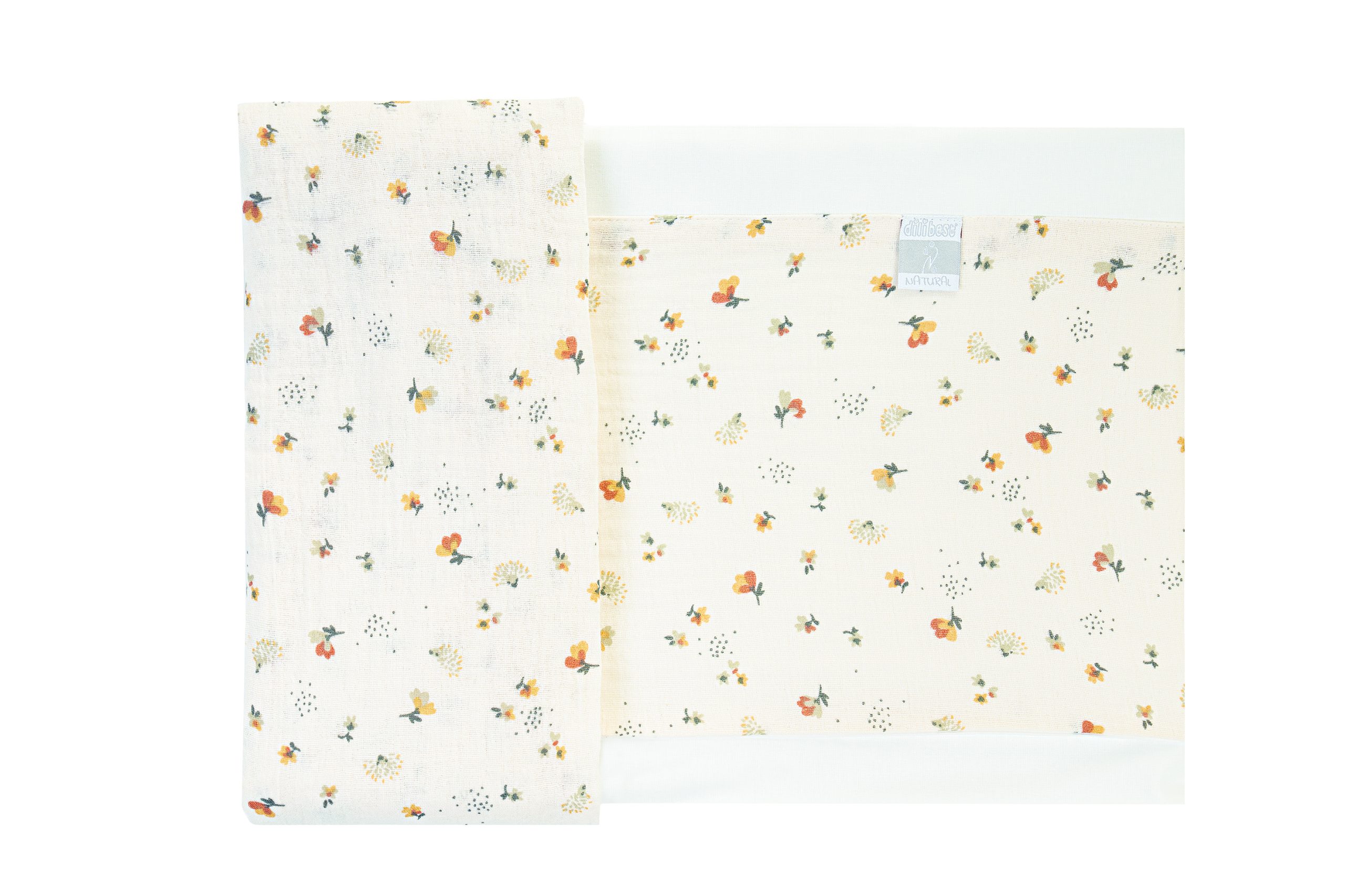 Set lenzuolo 2 pezzi per letto - Fiore Panna