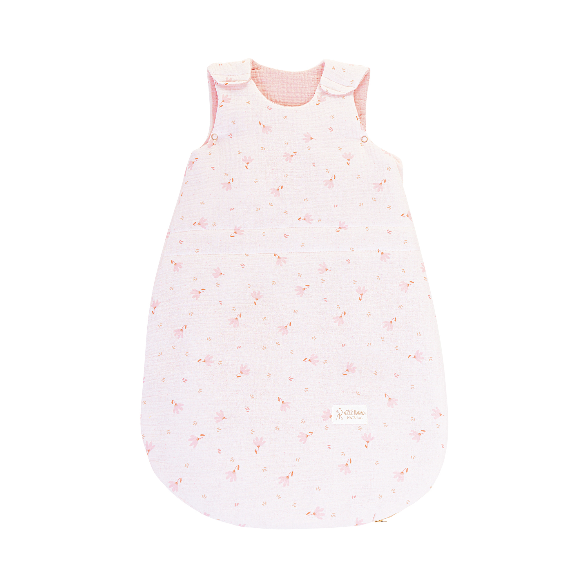 Sacco notte Small in mussola 0-6 mesi (cm 70) TOG 2.2 - Fiore Rosa