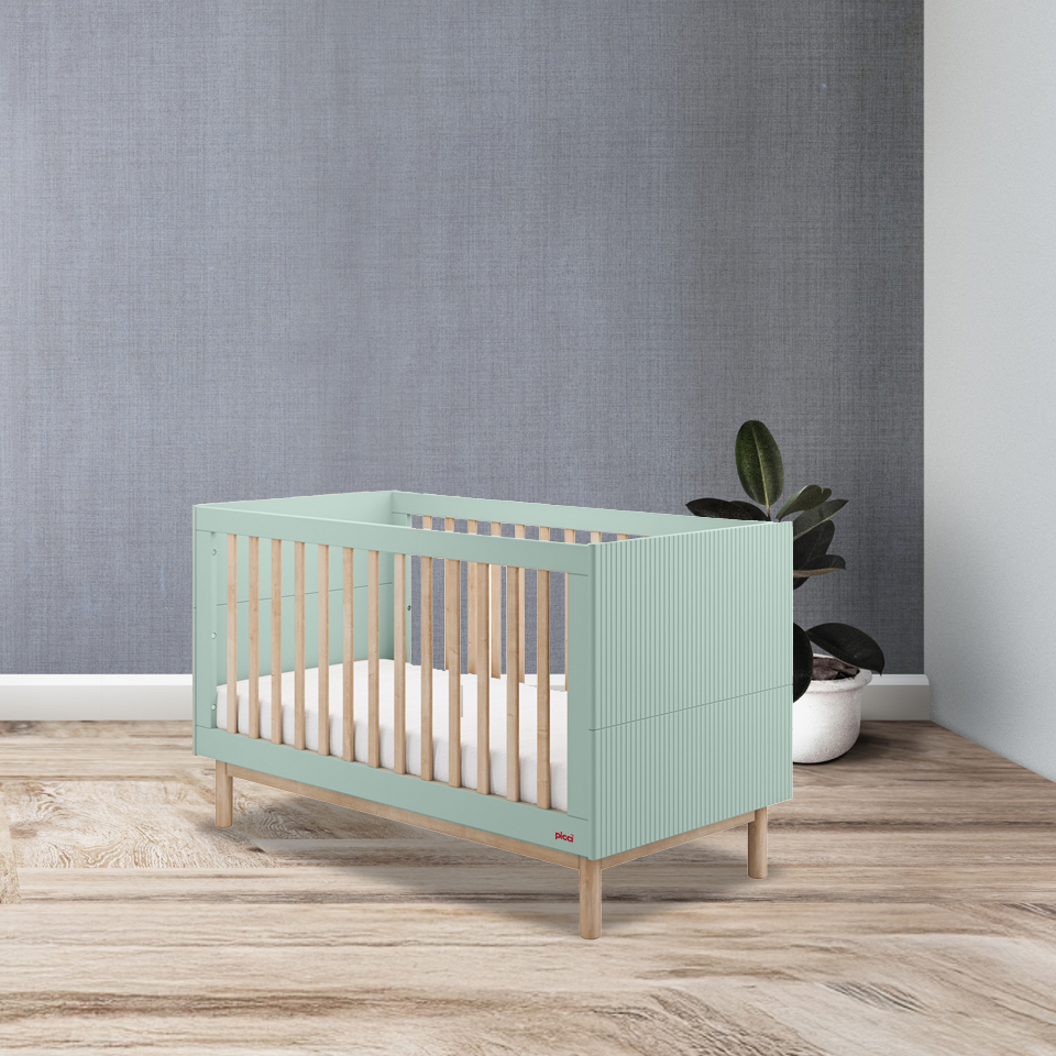 Letto trasformabile in toddler Demì Salvia - cm 143,6 x 75,2 x h 87,4