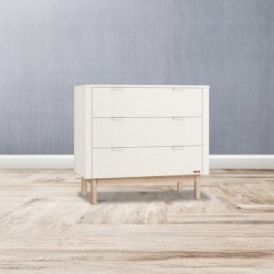 Comò Demì Bianco a 3 cassetti soft closing - cm 100,2 x 52,4 x h 90,4