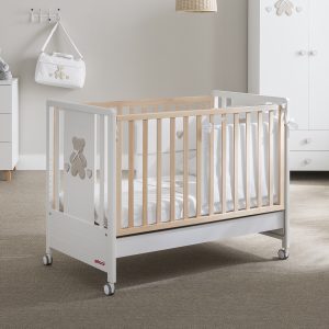 Lettino TEDDY - sponde faggio - cm 130 x 71 x h 107