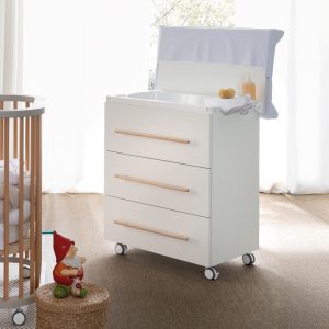 Angel Fasciatoio - Bianco con maniglie Brown