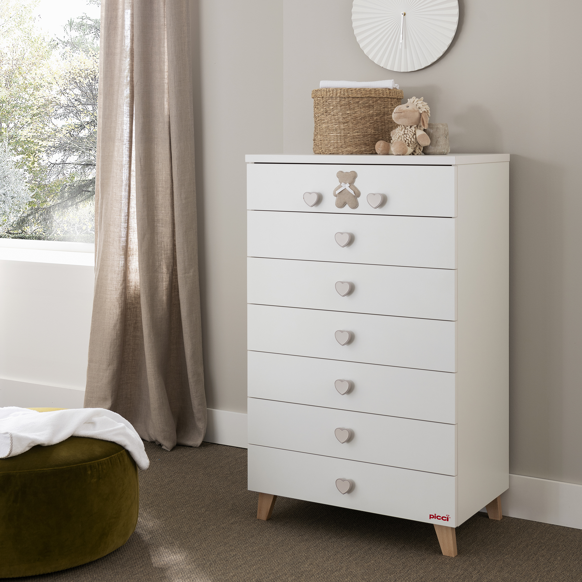 Settimino TEDDY cm 73 x 45,6 x h 121