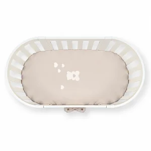 Set Lettino 3 pz color miele completo di: piumino, sacco in tessuto plumetil cotone 100% e federa.